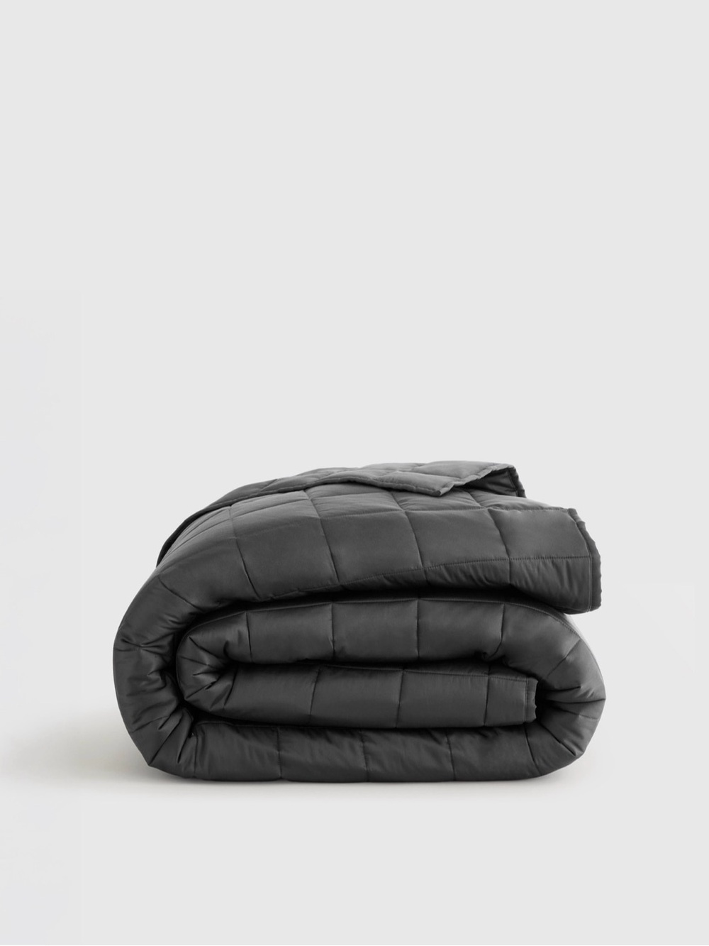 Quince Bamboo Box Quilt in King/Cal King, Charcoal 🖤🩶